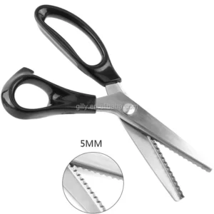 GL-S10 Modern Food Safe Grade Stainless Steel Zigzag Scissor Professional Dressmaking Kitchen Eco-Friendly Shears