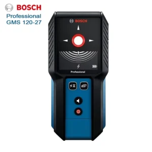 GMS 120-27 Professional Wall Scanner Stud Finder 120mm Max Depth Detect Metal Live Wires Wooden Stud IP54 Wall Detector