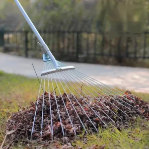 Garden Agricultural Household Telescopic Farm Tool Adjustable Multi Tooth Steel Wire Leaf Rake
