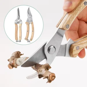 Garden Pruning Shears 2 Pack Stainless Steel Blades Garden Scissors Pruners Set