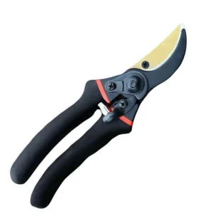 Garden Pruning Shears SK5 Steel Blade Anti Slip Grip Plastic Coated Handle Bypass Hedge Shears 8 Inches
