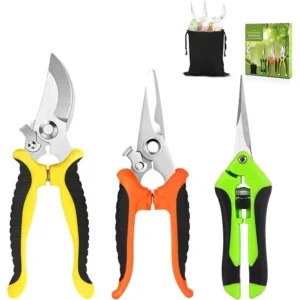 Garden Pruning Shears Set Garden Scissors Set 3 Piece Stainless Steel Customization Garden Clippers Handheld Pruner Best Seller