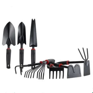 Garden Spade Set of Eight Pieces Potted Flower Spade With Five tooth Hoe Spade Set of Garden Tools for Agricultural Gardening