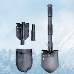Garden Tools Outdoor Multi Function Shovel Small Thickened Folding Spade Engineers Shovel Car Emergency Shovel Beachcombing