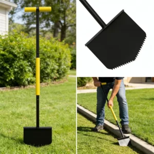 Garden Tools Soil Loosener Edge Trimming Shovel Serrated Teeth Carbon Steel Handle Step Like Lawns