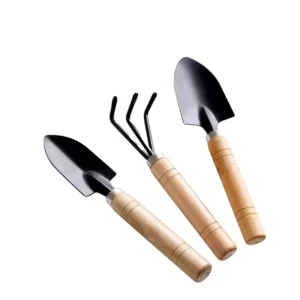Gardening Convenient Mini Garden Spade Shovel Fork 3 Pieces Bonsai Tools Set