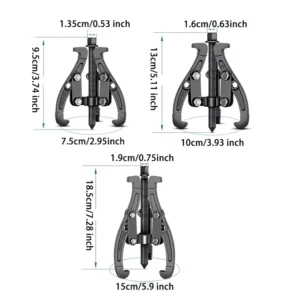 Gear Puller 3 4 6 8 Inch 3 Jaw Reversible Pulley Remover Tool for Bearing and Flywheel Removal Kit