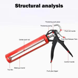 Glue Gun 360° Multi function Manual Caulking Guns Seals Doors Windows Silicone Filling Hand Tools