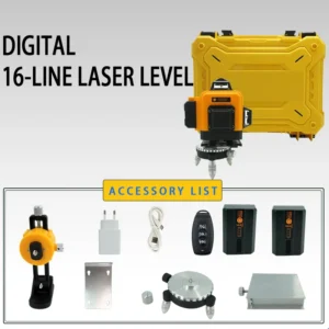 Green Self-Leveling Cross Line Laser Level With Horizontal and Vertical Lines for Indoor Outdoor Use