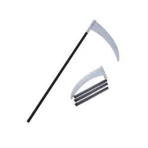 Grim Reaper Plastic Scythe Sickle Weapon Prop Halloween Costumes Accessory