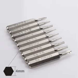H4x28mm S2 Tool Steel Manual Batch Head Hex Five Star Triangle Y shaped Cross T Plum Blossom 4mm DIY Industrial OEM