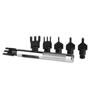 HOT Selling 7Pcs Set Leather Hole Punch 1 3 Prong Chisel Set With Replacement Prong Head