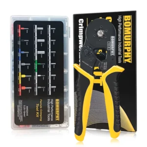 HSC8 10 6 Ratchet Wire Crimper for Terminals 0.5 10mm Mini Ferrule Crimper Tools Household Electrical Kit