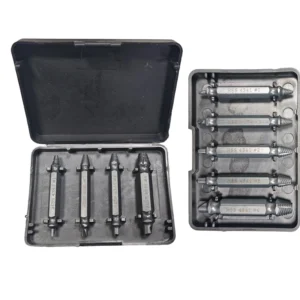 HSS 4341 Double Head Damaged Screw Extractor Slip Thread Cone Design Broken Internal Thread Bolt Remover Tool