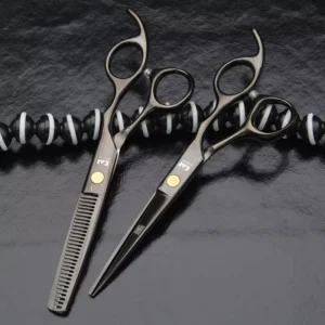 Hair Cutting Scissor Kit Professional Thinning Shears Haircut Scissor Set 6 Stainless Steel Salon Hairdressing