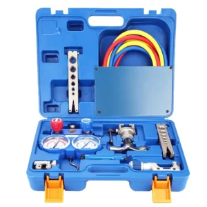 Hand Tools VTB 5B Manifold Gauge and Flaring Tool Set for Refrigeration Tool Kit