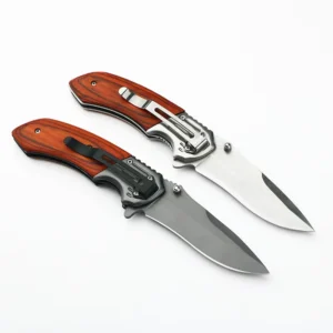 Handcrafted Hunting Folding Pocket Knives With Wooden Handle
