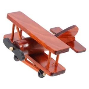 Handcrafted Wood Airplane Model Aircraft Plane air Craft Model Sculpture Desktop Decoration Photo Props Souvenir Collectible