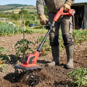 Handheld Electric Hoe Rotary Tiller 4.0Ah Lithium Battery Metal Micro-Weeding Soil Loosening Household Small Cultivator