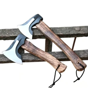 Handmade High Carbon Steel Splitting Axe Wood Handle Outdoor Camping Hatchet for Hunting & Bushcraft Camping Axe Tool