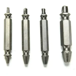 Hardened Fine 6pc Set Screw Tool Slip Thread End Wire Extractor Bolt Remover Broken Head S2 Material Double R Hex Shank