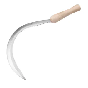 Hay Knife Agricultural Outdoor Garden Scythe Grass Moving Sickle with Long Tubular Handle
