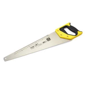 Heavy Duty 18″ Hand Saw 65Mn Steel Blade Professional Wood Cutting Tool with Hardened Teeth and Eco friendly TPR Handle