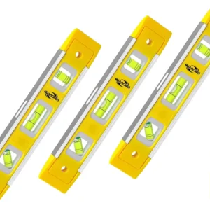 Heavy Duty 96A Spirit Level Aluminum Box Beam Level with 3 Bubble Vials High Precision Measuring Ruler