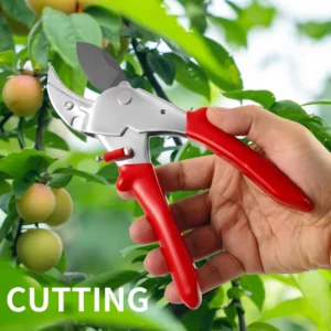 Heavy Duty Anti Slip Grip Garden Pruning Shears Sharp Bonsai Pruner Shears with Plastic Handle for Effortless Cuts