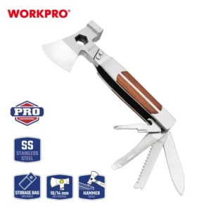 Heavy Duty Camping Outdoor Pocket Multi purpose Tool Axe Multitool Axe