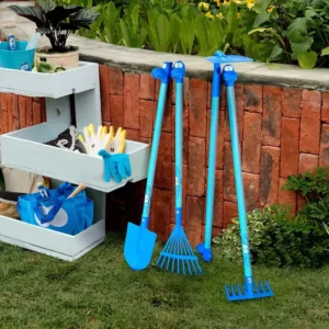 Heavy Duty Long Handle Garden Spade All Metal Shovel for Digging Planting Yard Work and Kids Beach Activities