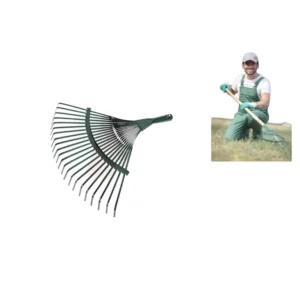 Heavy Duty Loosening Soil Gathering Leaf Leveling Lawn Farming Land Management Yarn Thatch Iron Head 6.4FT Bow Garden Rake