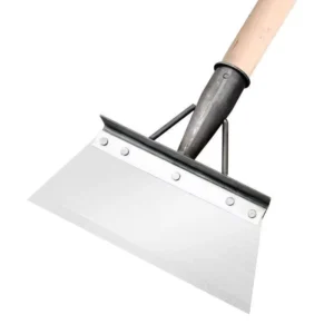 Heavy Duty Outdoor Cleaning Shovel Flat Garden Metal Shovel Farm Weeding Planting Tool Ice Removing Scraper Steel Spade Shovel
