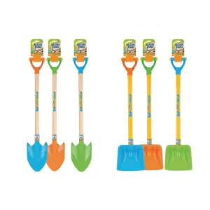 Heavy Duty Plastic Kids Sand Shovels with Plastic Spade & Handle Gardening Tools Kit Spade for Garden Sand Snow Backyard Summer