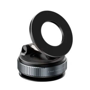 Heavy Duty Vacuum Suction Cup Magnetic Mobile Phone Stand Zinc Alloy Rotatable for Car Wall Glass Household Use