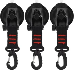 Heavy Duty Vacuum Suction Cup with Hook Portable Tent Fixing Carabiner Reusable Rotation Suction Hook for Home Outdoor Travel