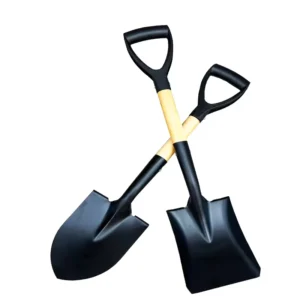 Heavy Duty Wood D Grip Handle Carbon Steel Garden Shovel with Spade Square and Pointed for Farming Landscaping Construction