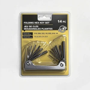 Hex Key Set 14-Piece DIY Grade OEM Metric SAE Metric C Chrome Vanadium Steel