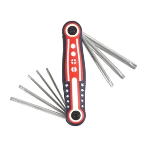 Hex Key Set with 8 Different Sizes Heavy Duty Folding Allen Wrench Tool with Extra Long Hex Keys Portable Kit Maintenance