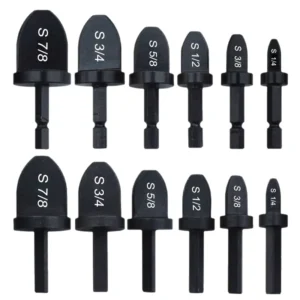 Hex Shank Tube Expander Set for Copper Pipes HVAC Installation High Carbon Steel Flaring Tool Kit