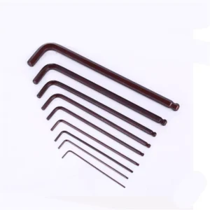 Hexagonal Wrench Torx Ball Point Allen Long T Handle Hex Key DIN911 2mm-36mm Factory Supply Steel Black Oxide Hex Allen Key Hex