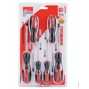 High Hardness 6 Piece Screwdriver Set with Slotted and Phillips