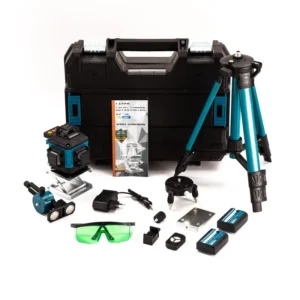 High Precision 16 Green Line Laser Level Indoor & Outdoor Self Leveling Line Lasers DIY 360 Laser Levels for Construction