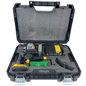High Precision 16 Line Level 089LG Green Light Laser Level High Intensity Front and Back Use Digital Level All in 1 Tool Set