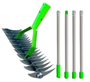 High Quality 1.3m Metal Rake OEM Customizable Gardening Tools Factory Price for Lawn Aerator