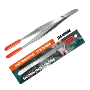 High Quality 20cm Straight Stainless Steel Feeding Tool Tweezer for Feeding Reptiles