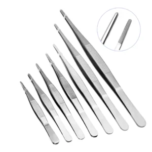 High Quality 304 Long Tongs Straight Tweezer for Home Electronic Component Repair Hand Tools