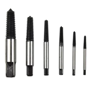High Quality 6pcs Screw Extractors Removers Center Drill Bits Set for Broken Damaged Screws Bolts Studs