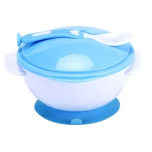 High Quality Custom Suction Cup Magic Cute No Spill Proof PP Plastic Suction Bowl for Baby Kids 0 12 Months Cartoon Pattern