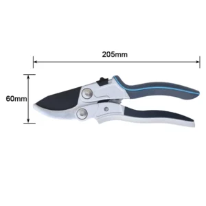 High Quality Designed Comfortable TPR Handle Carbon Steel Blade Anti Slip Grip Safe Lock Hand Garden Pruner Clipper